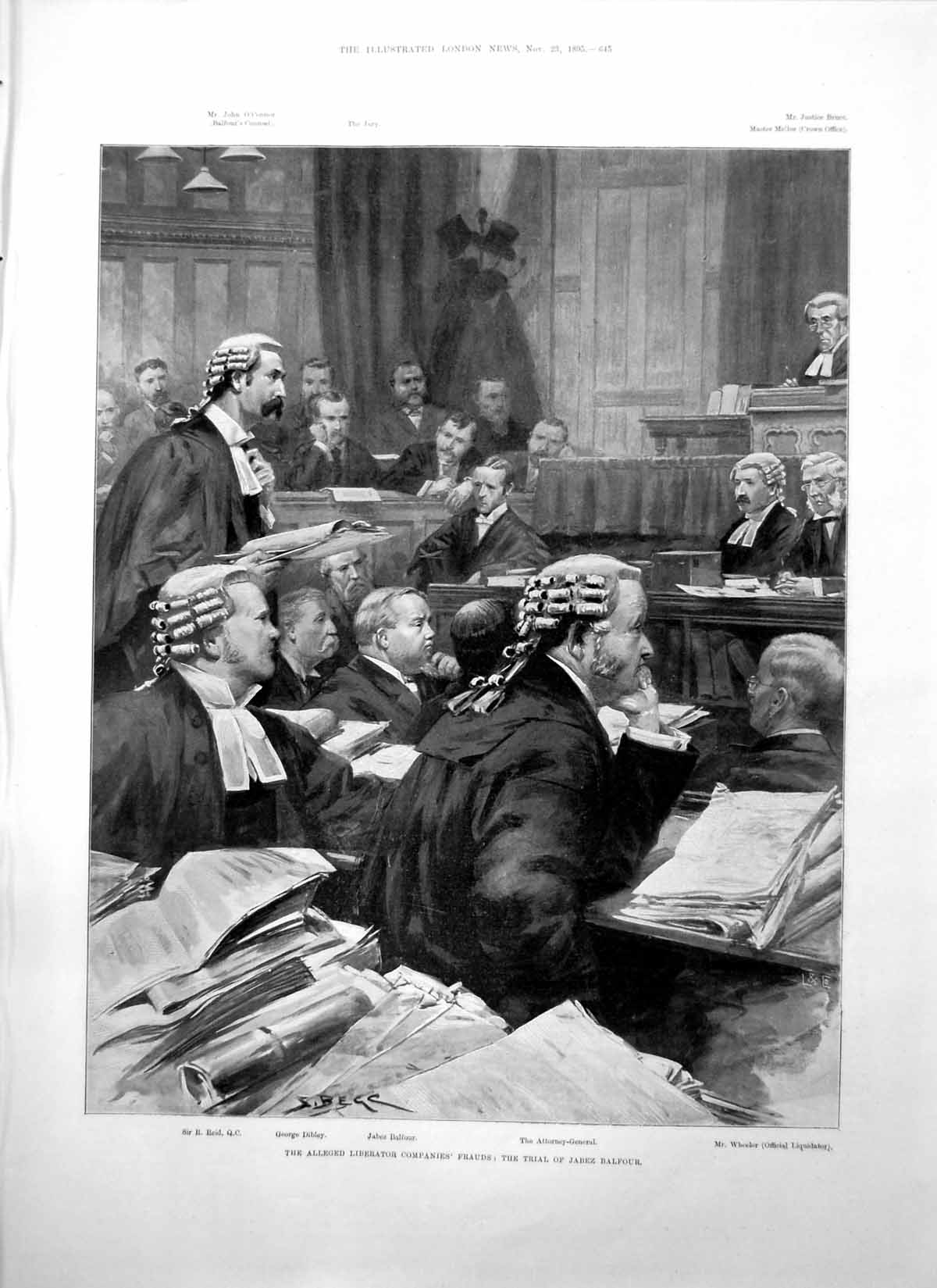 Old Alleged Liberator Companies Frauds Trial Jabez Balfour Dresses 1895 19th