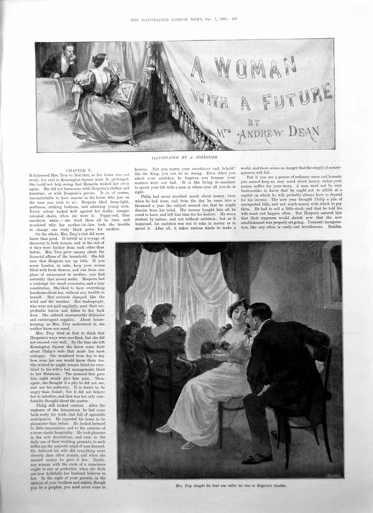 Old Woman With Future Mrs Troy Thought His Head Too Close Hesperia1895 19th