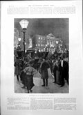 Antique Old Print Hesperia Drew Back Sheltered Corner Cab Street Lampost 1895