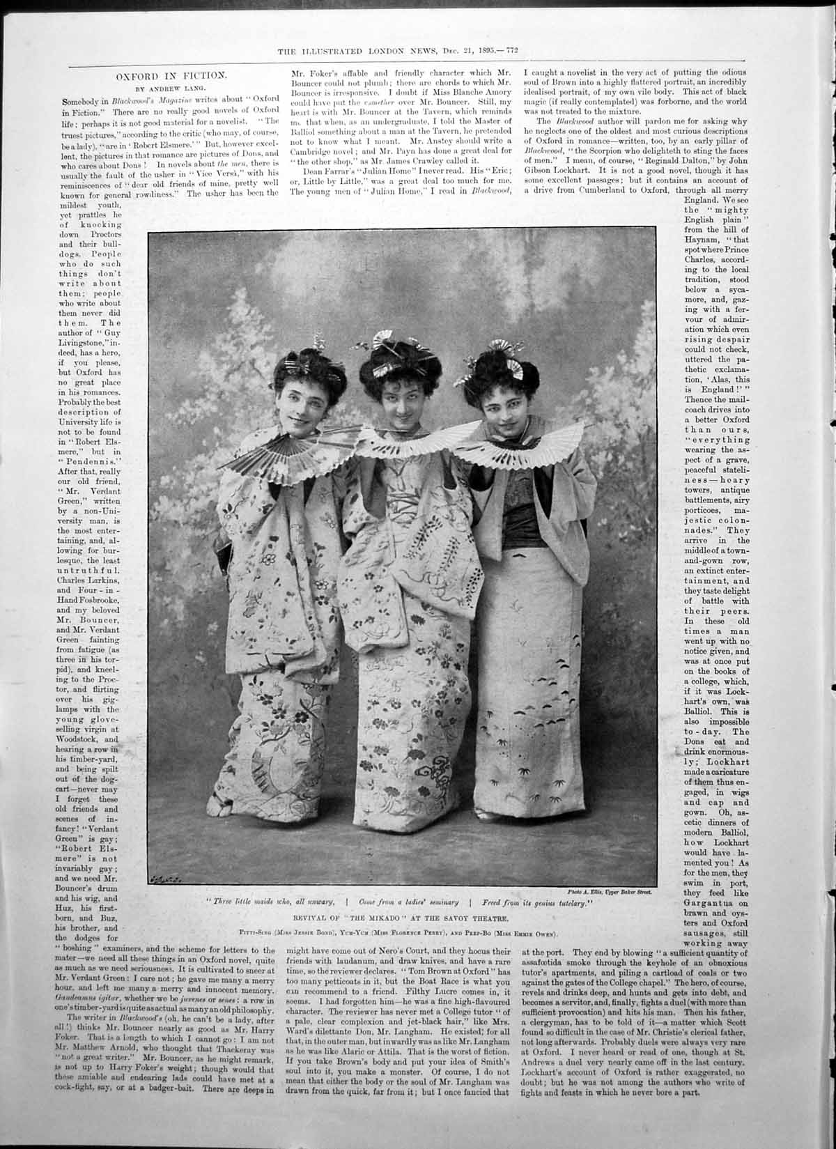 Old Revival Mikado Perry Savoy Theatre Camels Road Mount Margaret1895 Victorian