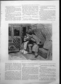 Antique Old Print Woman With Future Couple Carriage He Said He Loved Her 1895