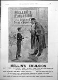 Old Mellins Emulsion Chest Lungs Cod Liver Oil Tonic Indigestion 1895 Victorian