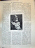 Old 1896 Lady Gregory Mrs Stirling Woman'S Reason Shaftesbury Theatre Victorian