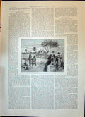Antique Print 1896 Murchison GFields Post-House Boord Temple Lewis Johnston