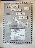 Original Old Antique Print 1896 Advertisement Carter'S Little Liver Pills 19th