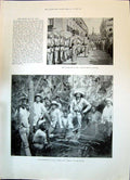 Old 1896 Insurrection Cuba Rebel Camp Cooking Pig Cook Frere-Orban Ma Victorian