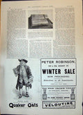 Old Print 1896 Earl Crewe Silver Inkstand Quaker Oats Robinson Jacobs Oil 19th