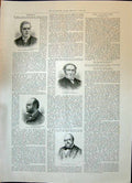 Old 1896 Henry Calcraft Macmillan Joseph Barnby Henri Van Laun Portra Victorian