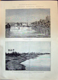 Old 1896 Dongola View Assouan River Nile Wady Halfa Fort Philae Quarr Victorian