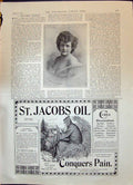 Old 1896 Beautiful Woman Jacob'S Oil Kassala Soudan Eno'S Fruit Salt Victorian