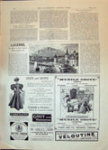 Antique Old Print 1896 Lucerne Debenham Freebody Myrtle Grove Callard Bowsers