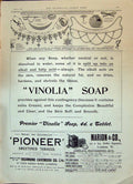 Antique Old Print 1896 Vinolia Soap Pioneer Sweetened Tobacco Marion Camera