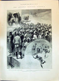 Old Print 1896 Advance Dongola Native Carpenters Edfou Soudanese Siers C 19th