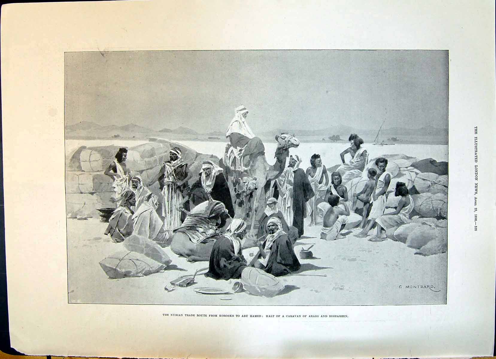 Old 1896 Nubian Trade Korosko Abu Hamed Bishareen Arabs Snaefell Elec Victorian
