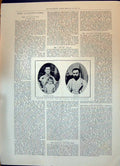 Old 1896 British Missionary Murdered Tunis Africa Mrs Dr Leach Child Victorian