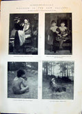 Old 1896 Art Gallery Reid Muriel Ethel Steele Arcadian Shepherd Merri Victorian