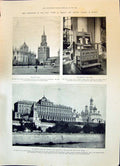Old 1896 Coronation Czar Moscow Russia Holy Gate Throne Kremlin Churc Victorian