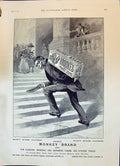 Antique Old Print 1896 Brooke'S Monkey Brand Soap Cleaning Scouring Scrubbing