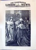Old 1896 Coronation Czar Crowning Ceremony Kissing Mother Dowager Emp Victorian