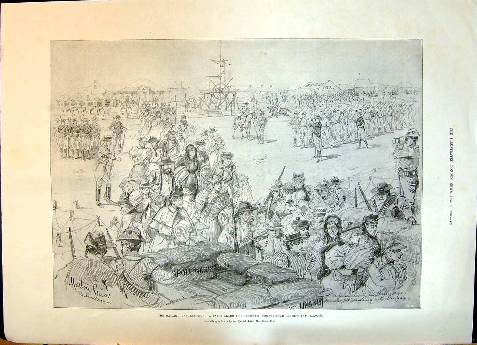 Old 1896 Matablili Insurrection Buluwayo Laager Madame Schumann Ferdina 19th
