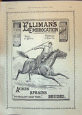 Antique Old Print 1896 Elliman'S Embrocation Royal Animals Universal Humans