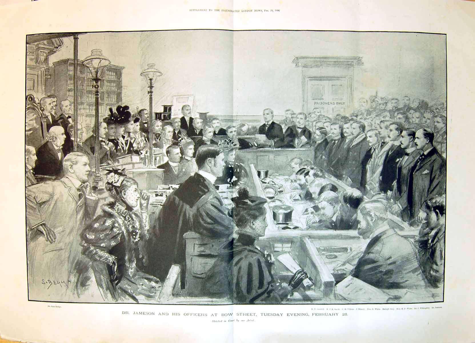 Old 1896 Jameson Bow Street Grenfell Smith Villiers White Bridge Grey 19th