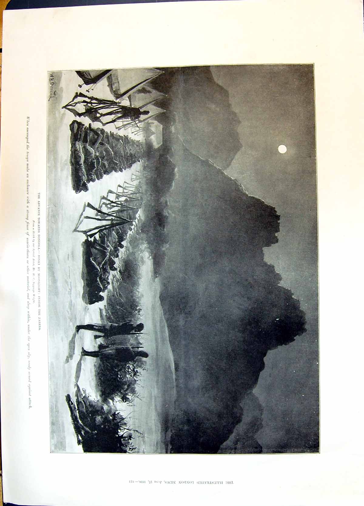 Old 1896 Dongola War Sonki Moonlight Zareba Stockyards Chicago Drivin Victorian