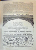 Antique Old Print 1896 Stephen Smith Diamond Merchants Jewellers Silversmiths