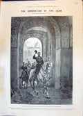 Old 1896 Coronation Czar Russia Holy Gate Kremlin Grand Duchess Olga Victorian