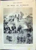 Old 1896 Soudan Matabiliand Insurrection Battle Colenbrander Farm Bul Victorian