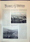 Old 1896 Transvaal Johannesburg Africa Pretoria Kruger'S Waterfall Ma Victorian
