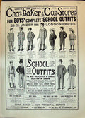Antique Old Print 1896 Chas Baker School Outfits Eton Buckingham Suits Tweed
