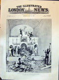 Old Print 1896 Trouble Crete Turkish Troops Desecrating Church Galata Si 19th