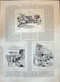 Original Old Antique Print 1896 Tyre Manufacture Stock-Room Finishing Covers