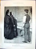Old Print 1896 Zoo Keeper Mary Ann Jemima Ladies King Mrs Meynell Author 19th