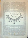 Old 1896 Royal Wedding Present Diamond Pearl Necklace Convertible Tia Victorian