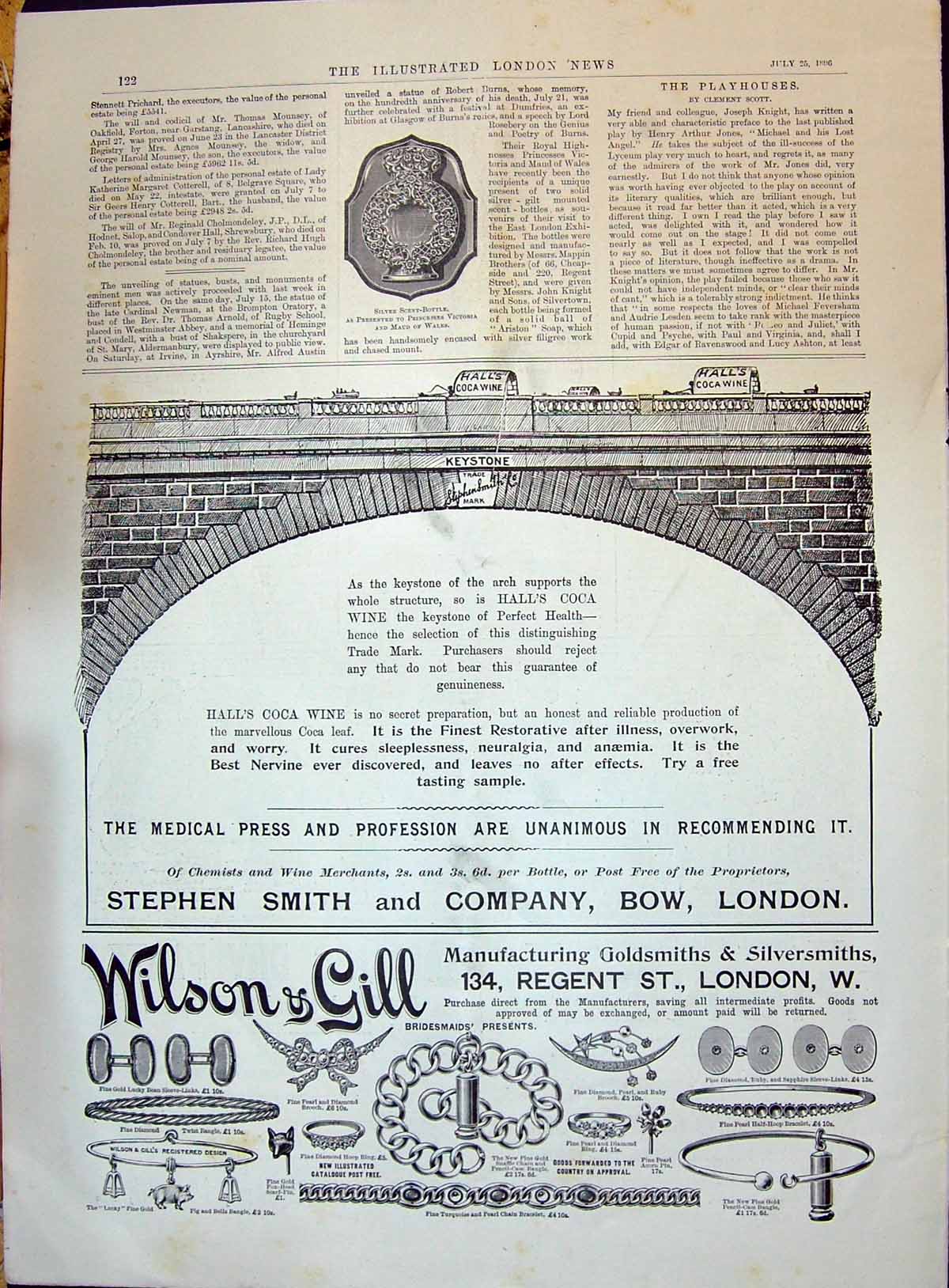Antique Print 1896 Wilson Gill Stephen Smith Scent-Bottle Princess Victoria