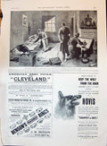 Old Print 1896 Colman'S Starch Robbery Erewhon Lodge Bensons Rings Hovis 19th