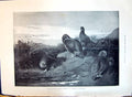 Old 1896 Grouse Birds Hunting Sport Twelfth Thorburn Lady Man Romance Victorian