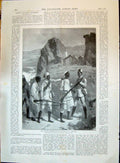 Old 1896 Dongola War Siers Prisoners Glasgow Zanzibar Ship Slaves Fruit 19th