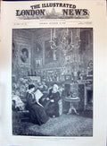 Antique Print 1896 Begg Royal Family Queen Victoria Home Life Sitting Room 19th