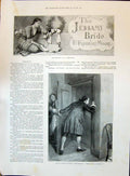 Old 1896 Story Illustration Jessamy Bride Frankfort Moore Man House D Victorian