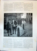 Old 1896 Street Scene John Fox Barber Shop Turkey British Consulate C Victorian