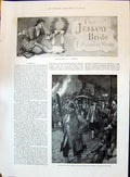 Old 1896 Story Illustration Jessamy Bride Frankfort Moore Baddeley Ac Victorian