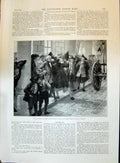 Old 1896 Street Scene Men Loiterers Porch Coach Turkish Crisis Armeni Victorian