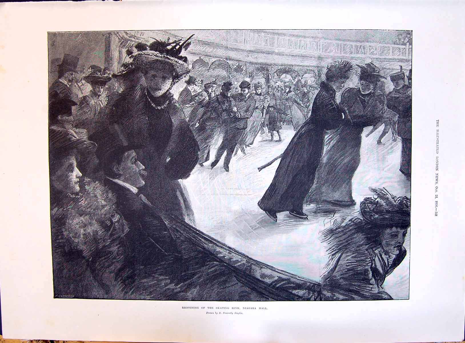 Old 1896 Ice Skating Rink Niagara Hall Italy Princess Helen Prince Na Victorian