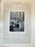 Old 1896 Marriage Prince Naples Princess Helene Montenegro Church San Victorian