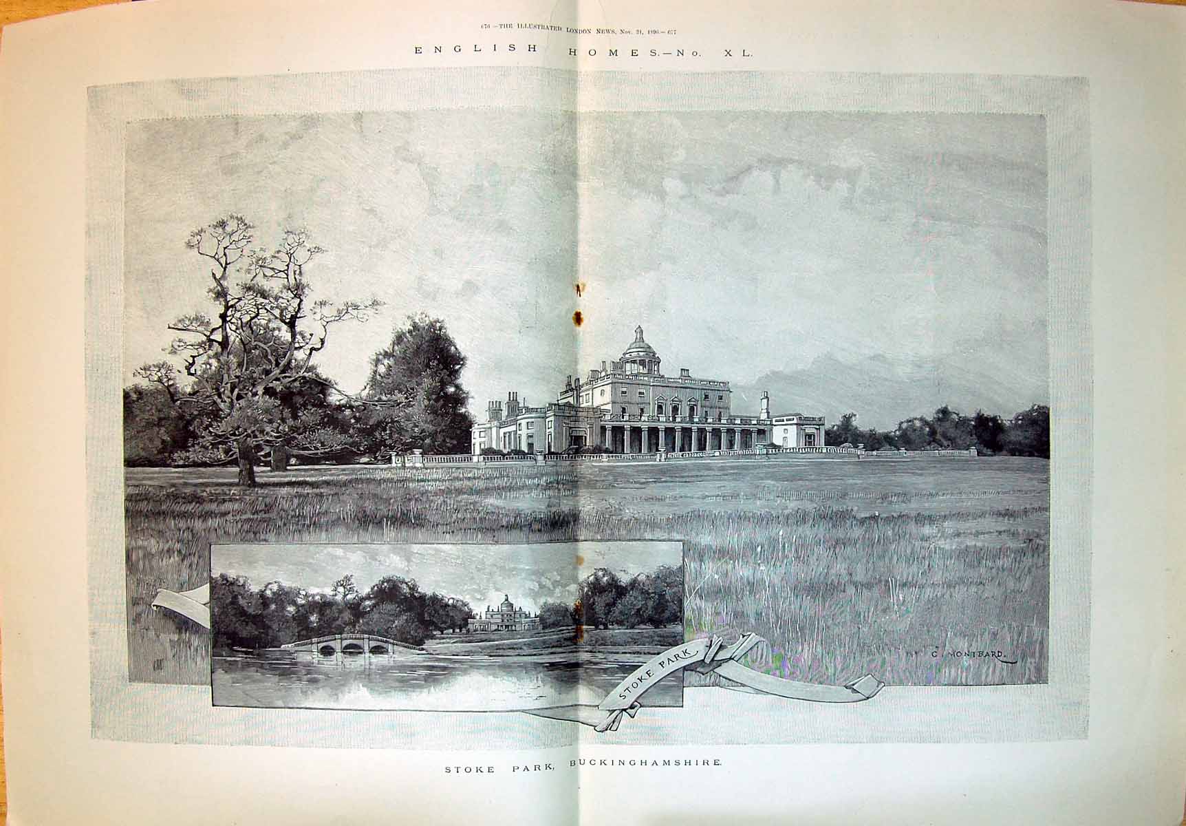 Old 1896 English Home Stoke Park Buckinghamshire Architecture GardenVictorian