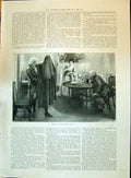 Old Print 1896 Gsmith Abington Men Lady Candle Table Chez Romney Breaksp 19th