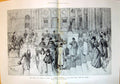 Old 1896 Prince Princess Wales Belnheim Palace Scene Departure RoyalVictorian